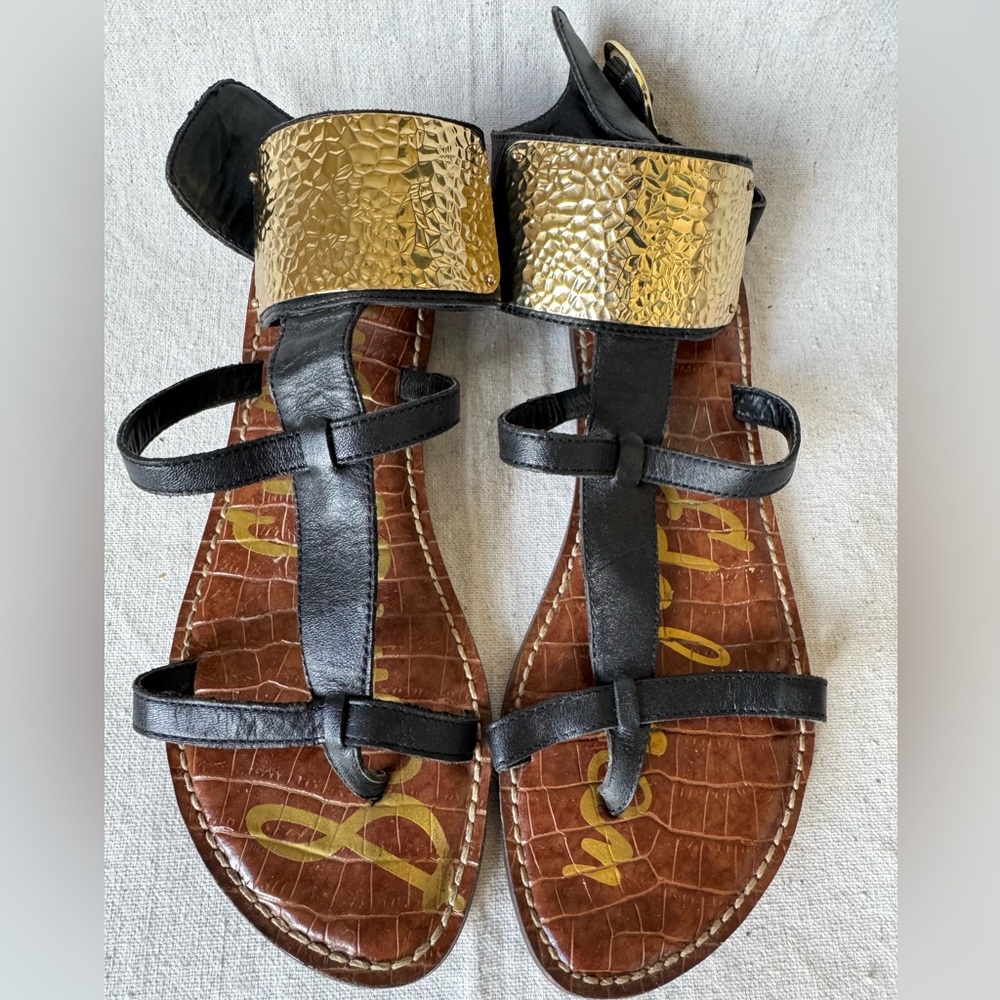 Sam Edelman Genette Ankle-Plate Gladiator Sandal.